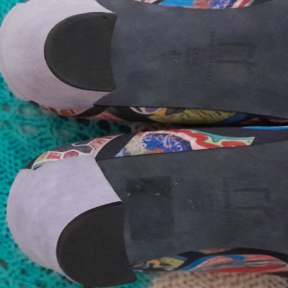 Thierry Rabotin Multicolor Patterned Heels - Picture 7 of 8